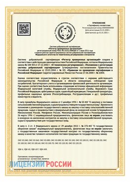 Приложение к сертификату для ИП Серов Сертификат СТО 03.080.02033720.1-2020